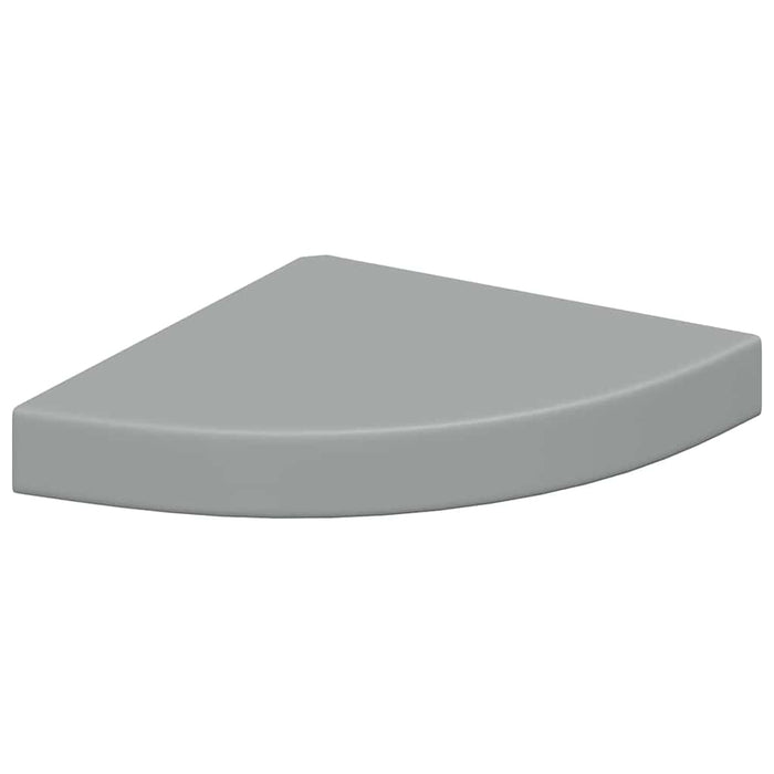 Raft de colț suspendat, gri, 25x25x3,8 cm, MDF - WALTI WALTI