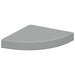 Raft de colț suspendat, gri, 25x25x3,8 cm, MDF - WALTI WALTI