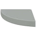 Raft de colț suspendat, gri, 25x25x3,8 cm, MDF - WALTI WALTI