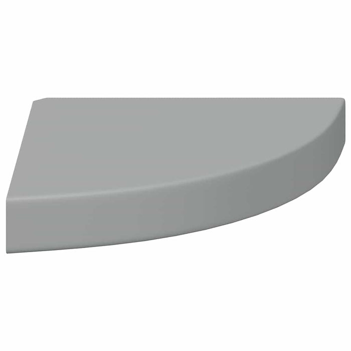 Raft de colț suspendat, gri, 25x25x3,8 cm, MDF - WALTI WALTI