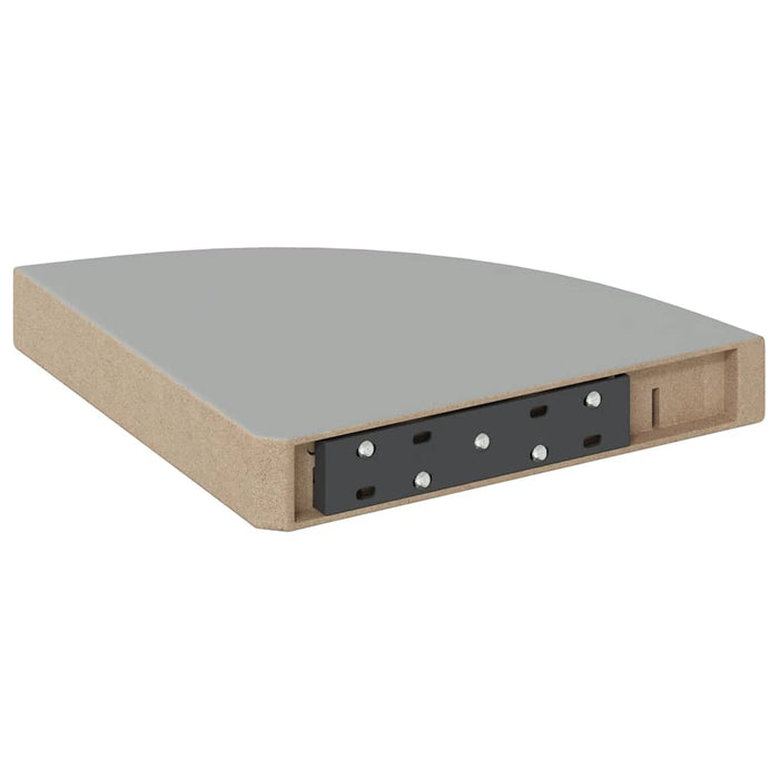 Raft de colț suspendat, gri, 25x25x3,8 cm, MDF - WALTI WALTI