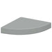 Rafturi colțar de perete, 2 buc., gri, 25 x 25 x 3,8 cm, MDF - WALTI WALTI