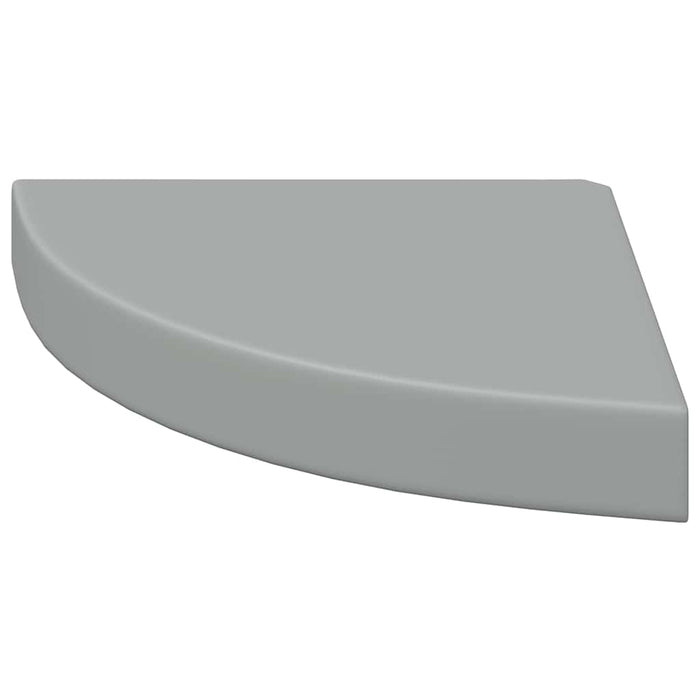 Rafturi colțar de perete, 2 buc., gri, 25 x 25 x 3,8 cm, MDF - WALTI WALTI