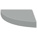 Rafturi colțar de perete, 2 buc., gri, 25 x 25 x 3,8 cm, MDF - WALTI WALTI