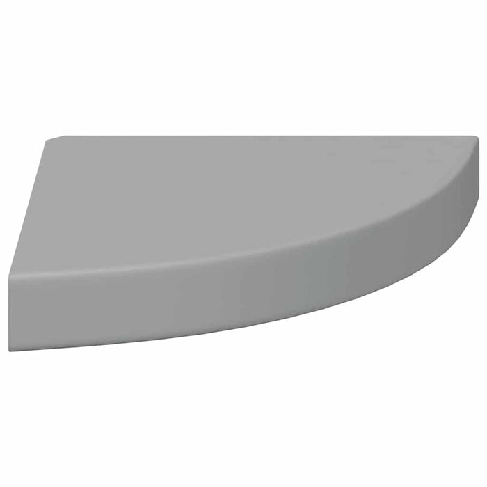 Rafturi colțar de perete, 2 buc., gri, 25 x 25 x 3,8 cm, MDF - WALTI WALTI