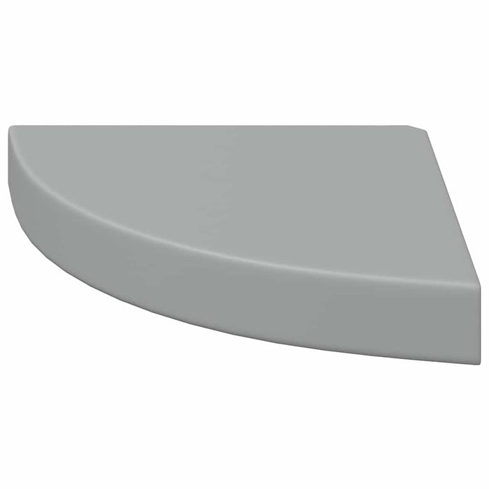 Rafturi colțar de perete, 4 buc., gri, 25 x 25 x 3,8 cm, MDF - WALTI WALTI