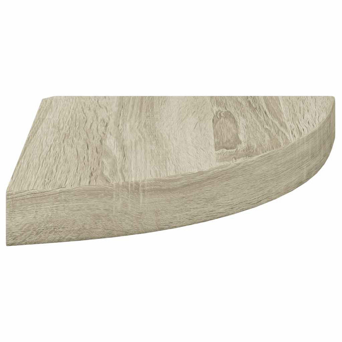Raft colțar de perete, stejar, 25 x 25 x 3,8 cm, MDF - WALTI WALTI