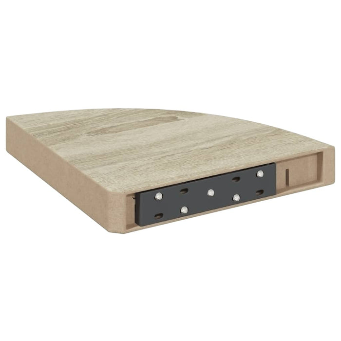 Raft colțar de perete, stejar, 25 x 25 x 3,8 cm, MDF - WALTI WALTI