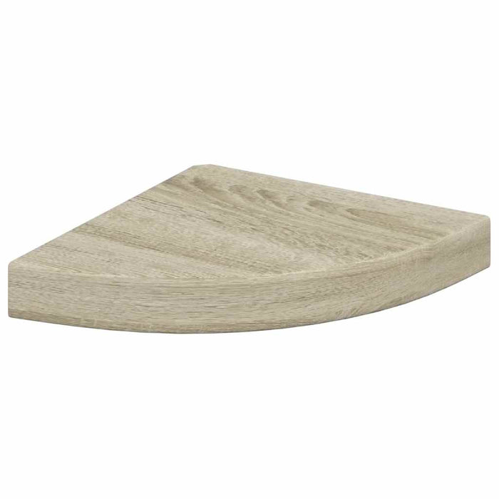Rafturi colț de perete, 2 buc., stejar, 25 x 25 x 3,8 cm, MDF - WALTI WALTI