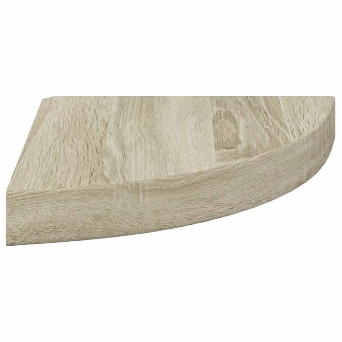 Rafturi colț de perete, 2 buc., stejar, 25 x 25 x 3,8 cm, MDF - WALTI WALTI