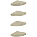Rafturi colțar de perete, 4 buc., stejar, 25 x 25 x 3,8 cm, MDF - WALTI WALTI