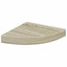 Rafturi colțar de perete, 4 buc., stejar, 25 x 25 x 3,8 cm, MDF - WALTI WALTI