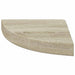 Rafturi colțar de perete, 4 buc., stejar, 25 x 25 x 3,8 cm, MDF - WALTI WALTI