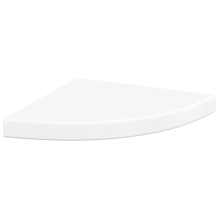 Rafturi de perete, 2 buc., alb extralucios, 35x35x3,8 cm, MDF - WALTI WALTI