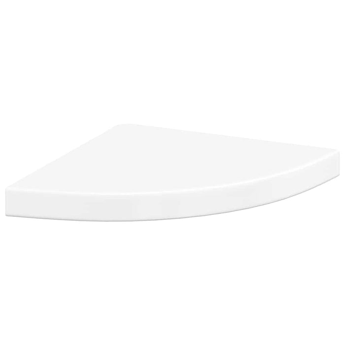 Colțare suspendate, 4 buc., alb extralucios, 35x35x3,8 cm, MDF - WALTI WALTI