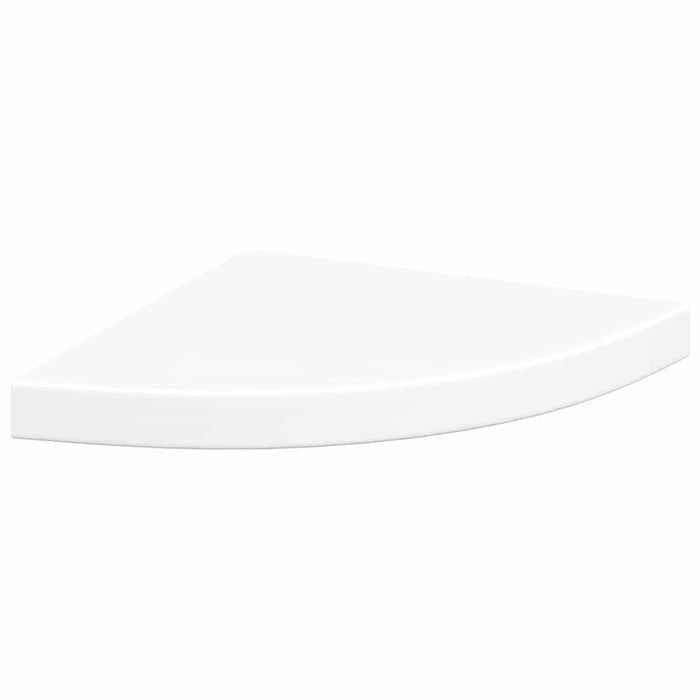 Rafturi de colț plutitoare, 2 buc., alb, 35x35x3,8 cm, MDF WALTI