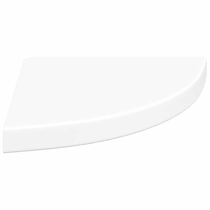 Rafturi de colț plutitoare, 2 buc., alb, 35x35x3,8 cm, MDF WALTI
