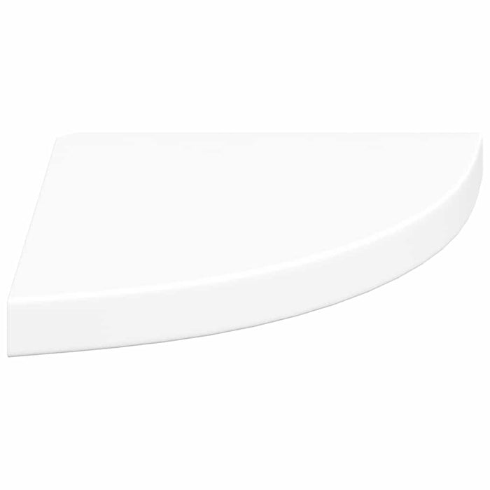 Rafturi colțar de perete, 4 buc., alb, 35 x 35 x 3,8 cm, MDF - WALTI WALTI