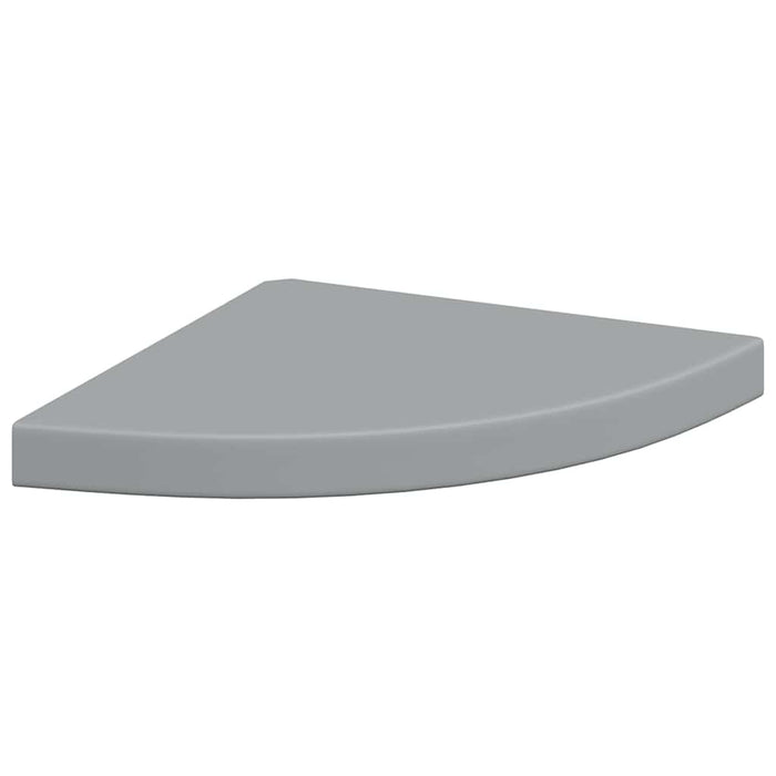 Raft colțar de perete, gri, 35 x 35 x 3,8 cm, MDF - WALTI WALTI