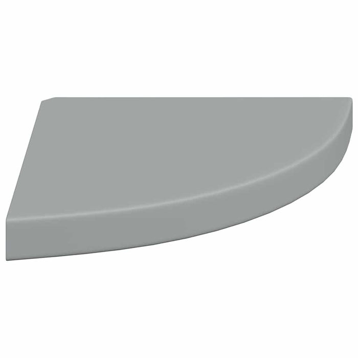 Raft colțar de perete, gri, 35 x 35 x 3,8 cm, MDF - WALTI WALTI
