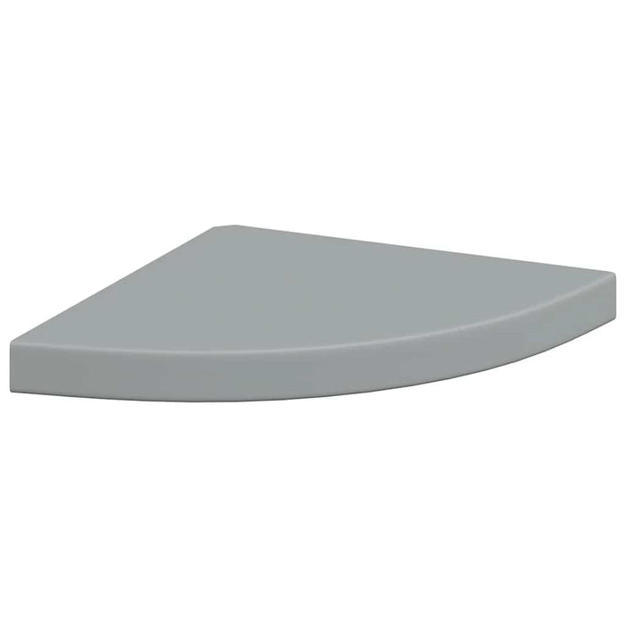 Rafturi colț de perete, 2 buc., gri, 35x35x3,8 cm, MDF - WALTI WALTI
