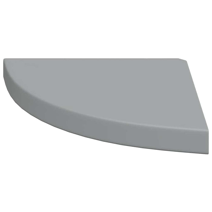 Rafturi colțar de perete, 4 buc., gri, 35 x 35 x 3,8 cm, MDF - WALTI WALTI