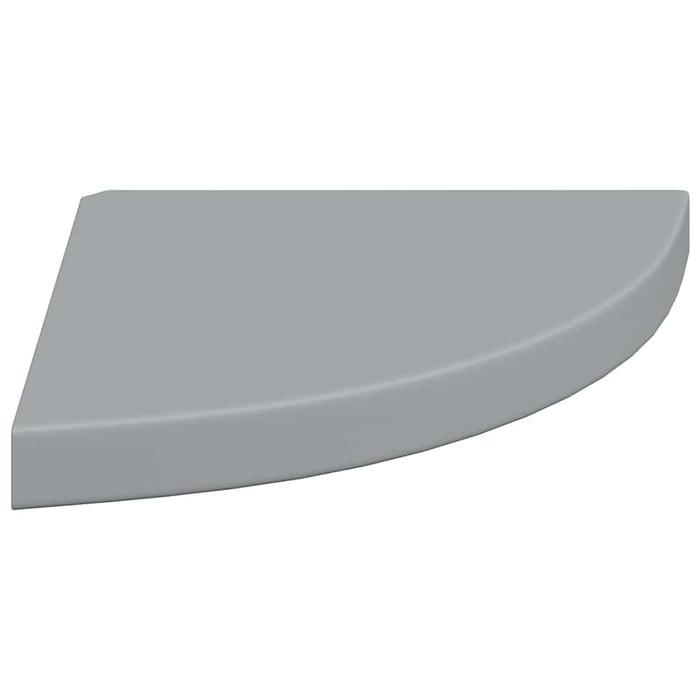 Rafturi colțar de perete, 4 buc., gri, 35 x 35 x 3,8 cm, MDF - WALTI WALTI