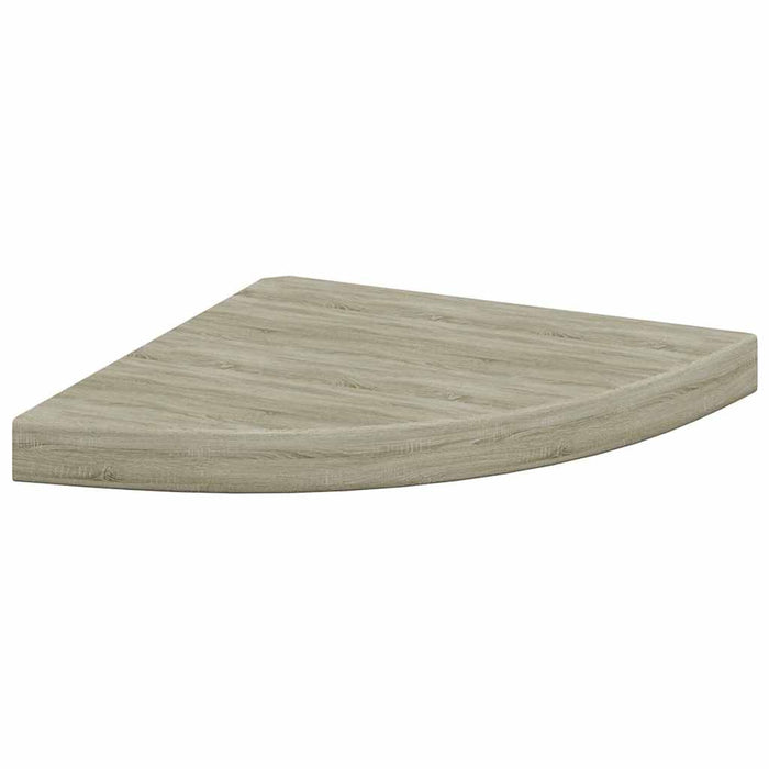 Rafturi colț suspendate, 4 buc., stejar, 35x35x3,8 cm, MDF - WALTI WALTI
