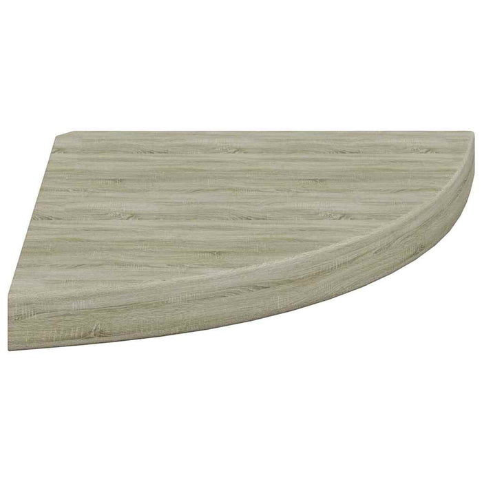 Rafturi colț suspendate, 4 buc., stejar, 35x35x3,8 cm, MDF - WALTI WALTI