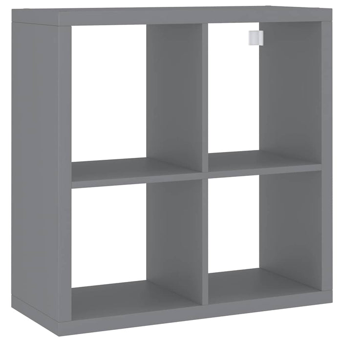 Raft cubic de perete, gri, 69,5x29,5x69,5 cm, MDF WALTI