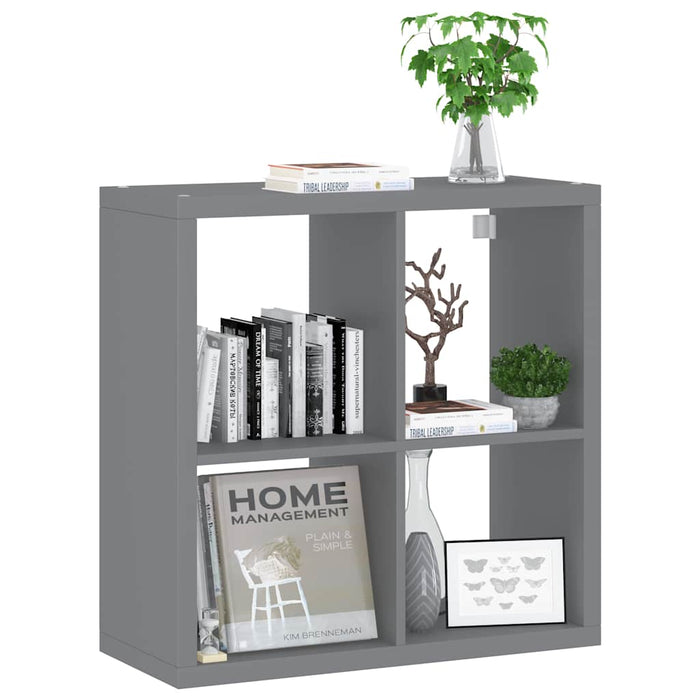 Raft cubic de perete, gri, 69,5x29,5x69,5 cm, MDF WALTI