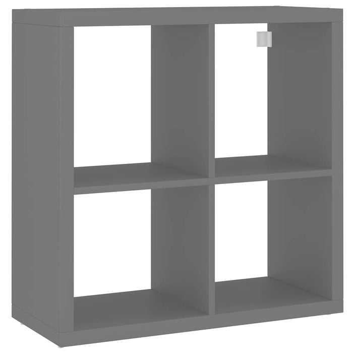 Raft cubic de perete, gri, 69,5x29,5x69,5 cm, MDF WALTI