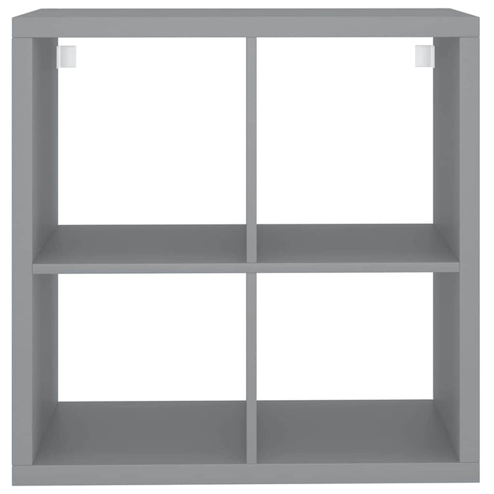 Raft cubic de perete, gri, 69,5x29,5x69,5 cm, MDF WALTI