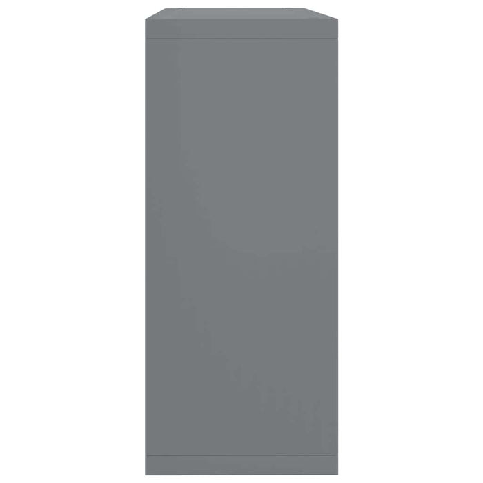 Raft cubic de perete, gri, 69,5x29,5x69,5 cm, MDF WALTI