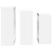 Rafturi cub de perete, 3 buc., alb, MDF - WALTI WALTI