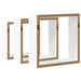 Rafturi cub de perete, 3 buc., alb, MDF - WALTI WALTI