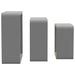 Rafturi cub de perete, 3 buc., gri, MDF - WALTI WALTI