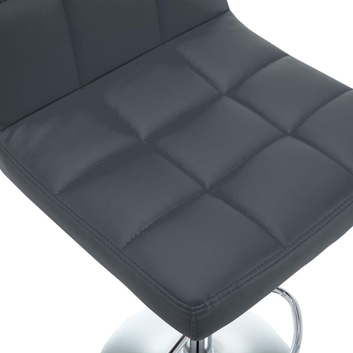 Scaune de bar, 2 buc., gri, piele ecologică - WALTI WALTI