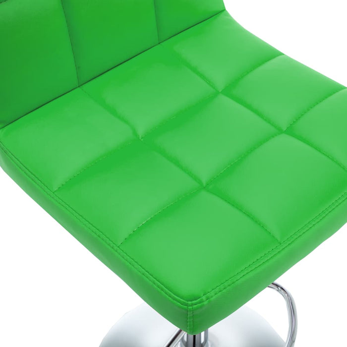 Scaune de bar, 2 buc., verde, piele ecologică - WALTI WALTI