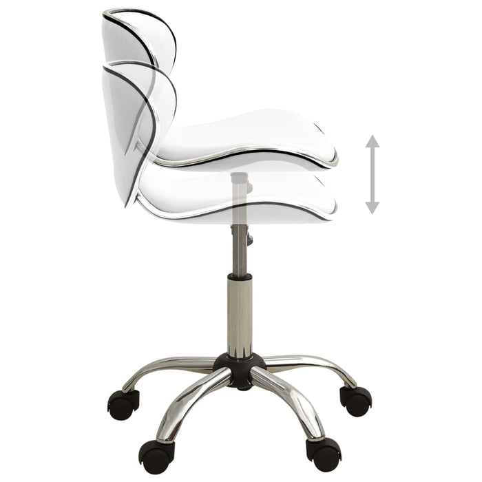 Scaun de salon spa, alb, piele ecologică - WALTI WALTI