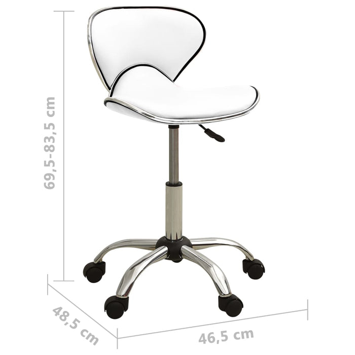 Scaun de salon spa, alb, piele ecologică - WALTI WALTI