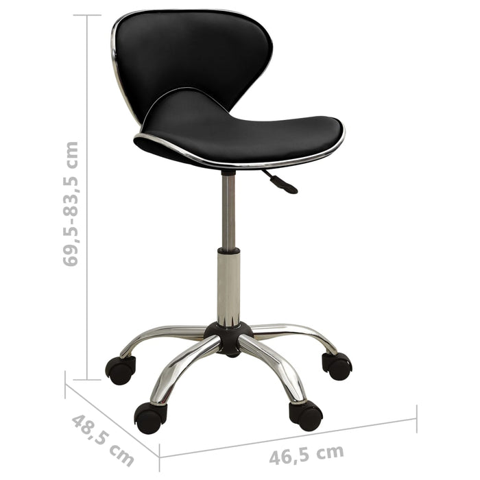 Scaun de salon spa, negru, piele ecologică - WALTI WALTI