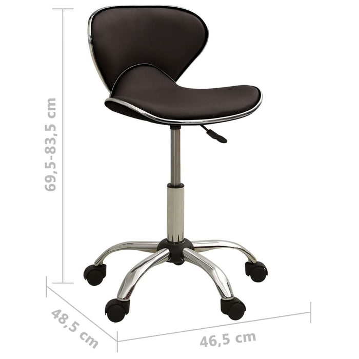 Scaun pentru salon spa, maro, piele ecologică - WALTI WALTI