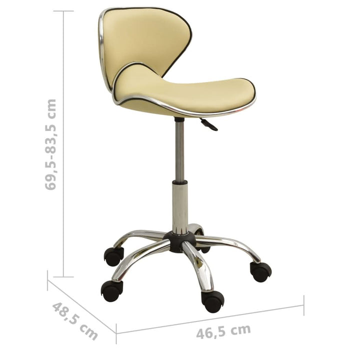 Scaun pentru salon spa, crem, piele ecologică - WALTI WALTI