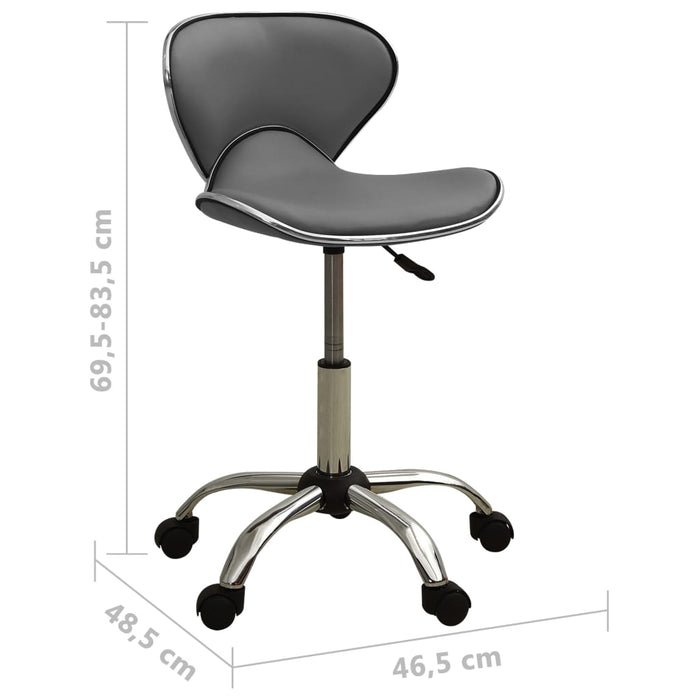 Scaun de salon spa, gri, piele ecologică - WALTI WALTI