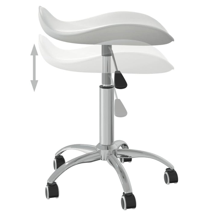 Scaun de salon spa, alb, piele ecologică - WALTI WALTI