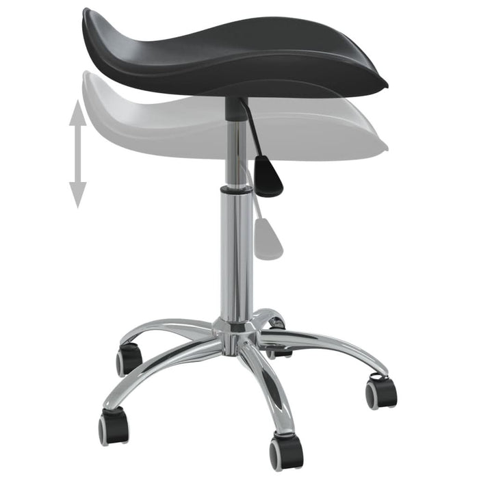 Scaun de salon spa, negru, piele ecologică - WALTI WALTI