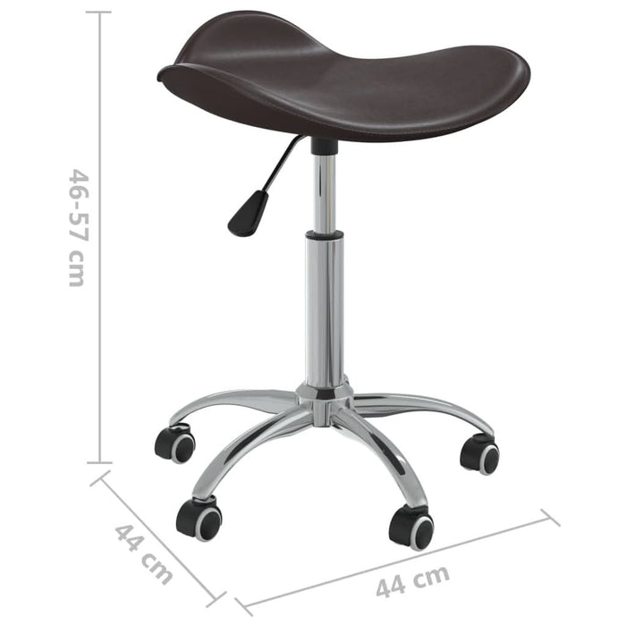 Scaun pentru salon spa, maro, piele ecologică - WALTI WALTI