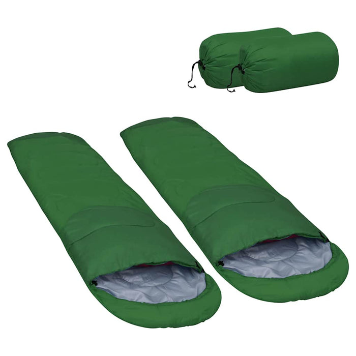 Sac de dormit ușor, 2 buc., verde, 850 g, 15 ℃ WALTI