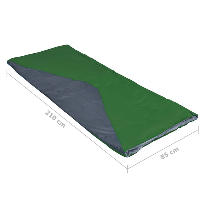 Sac de dormit tip plic ușor, verde, 1100 g, 10°C WALTI